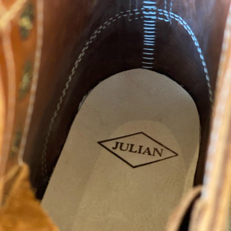 JULIAN BOOTS -Bowery- Made in USA  Horween natural color cordvan   size  US 7H