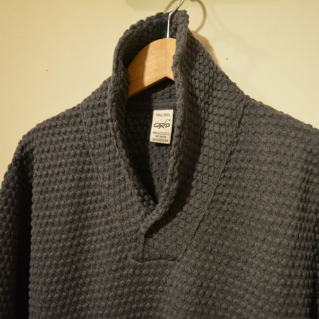 GRP‐spotknit‐shawlcollar(GRIGIO)