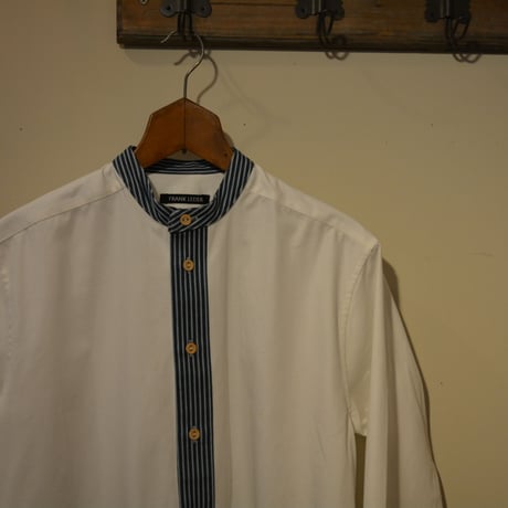 FrankLeder 20aw BAND COLLAR SHIRT