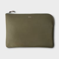 PHIGVEL‐MAKERS Co．Leather Purse LL‐G.Olive‐