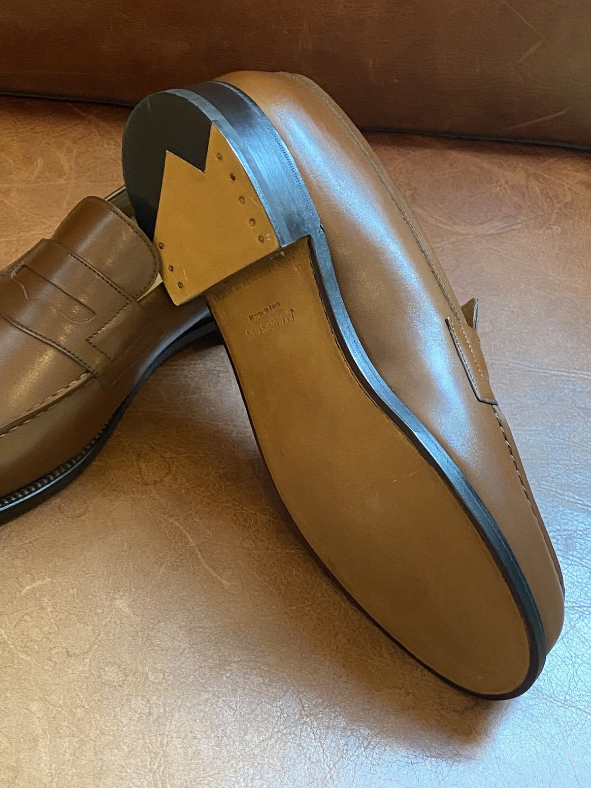 J.M.Weston Signature loafer #180 TAN BROWN size