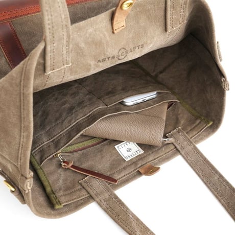 ARTS & CRAFTS -AGING CANVAS  2WAY TOTE-  2ウェイトート