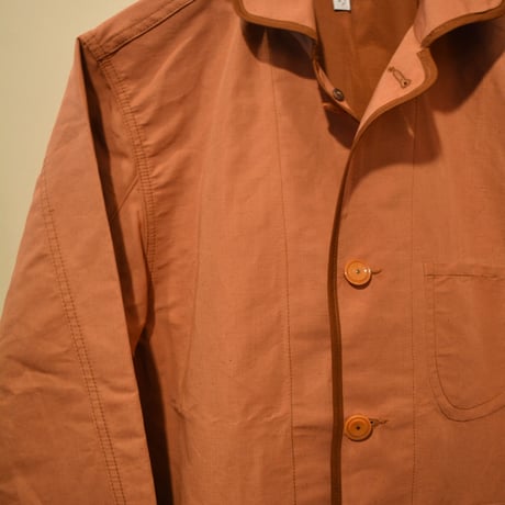 kenneth field -JACKET-（RUST）55 %cotton/45%linen