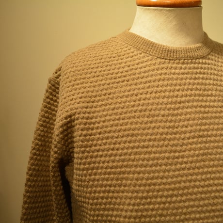 GRP crewneck “spotknit” BEIGE(ベージュ)