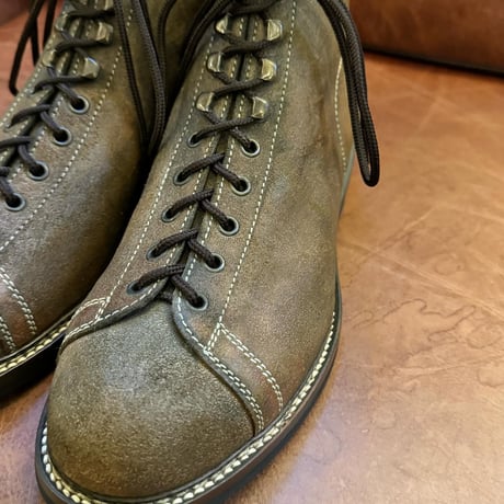 ZINTALA LINE-MAN BOOTS  GUIDI&ROSELLINI OLIVE VACETTA LEATHER