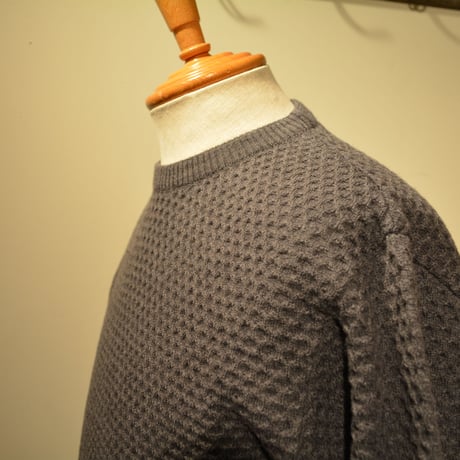 GRP WAFFLEKNIT‐lightweight‐ grigio(ライトグレー)