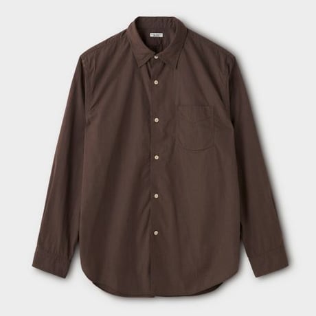 PHIGVEL‐MAKERS Co.  REGULAR COLLAR DRESS SHIRT -SEPIABROWN-