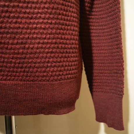 GRP crewneck “spotknit” BORDEAUX(ボルドー)