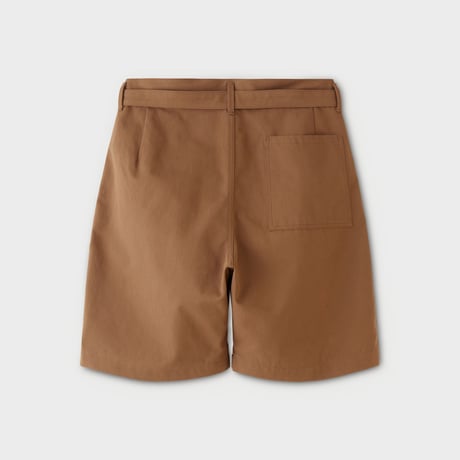 PHIGVEL‐MAKERS Co．belted 2tuck shorts (tobacco)