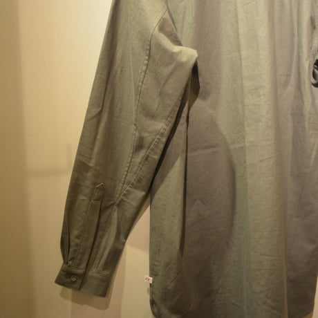 Frank Leder-bedlinenshirt- (OldStyle) OLIVE