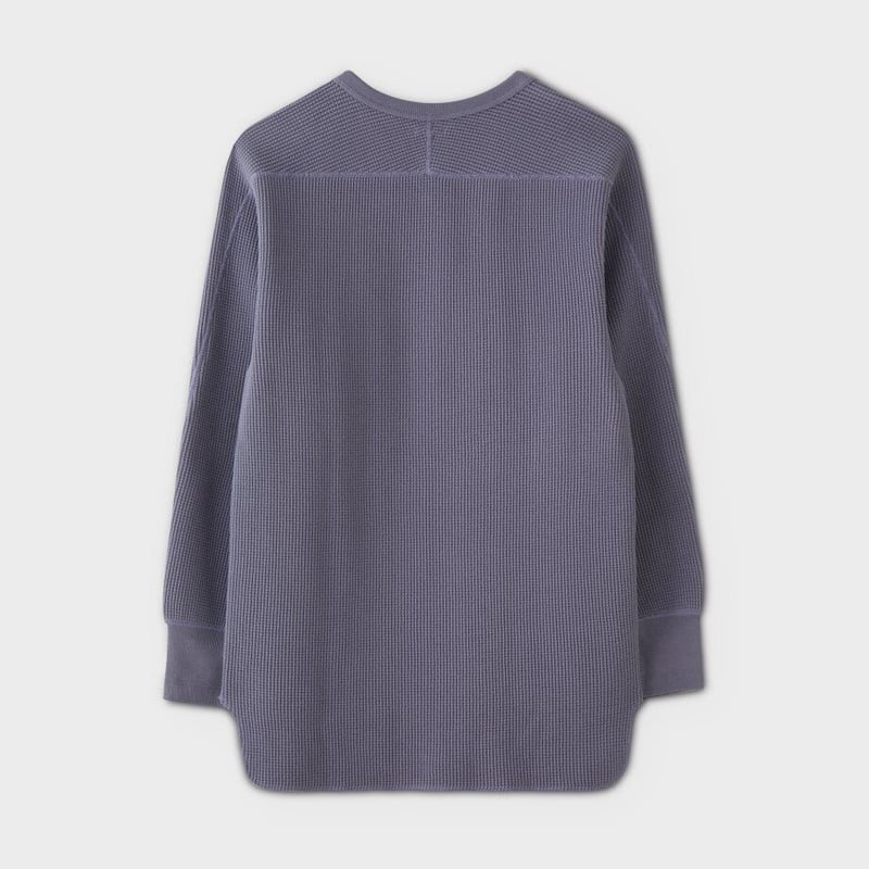 PHIGVEL‐MAKERS Co．Heavy Waffle Top（Purple Gray）