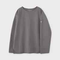 PHIGVEL‐MAKERS Co．RASCHEL BORDER BOAT NECK LS TOP