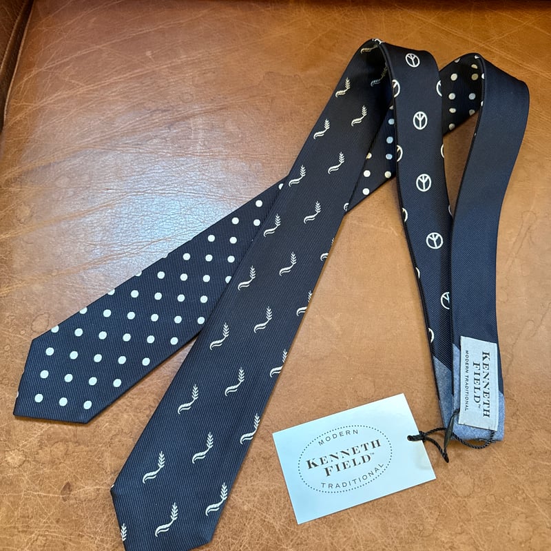 kenneth field 4Face tie LEAF&PEACE New LARGE ve