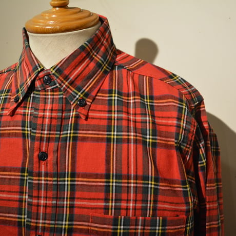 SASSAFRAS ‐green thunb shirt‐ tartan check (RED)
