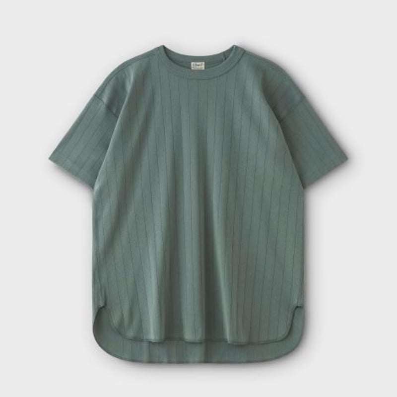PHIGVEL‐MAKERS Co. ‐RIB TEE‐ (SAGE GREEN) | cre
