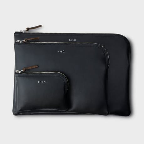 PHIGVEL‐MAKERS Co．Leather Purse S ‐black‐