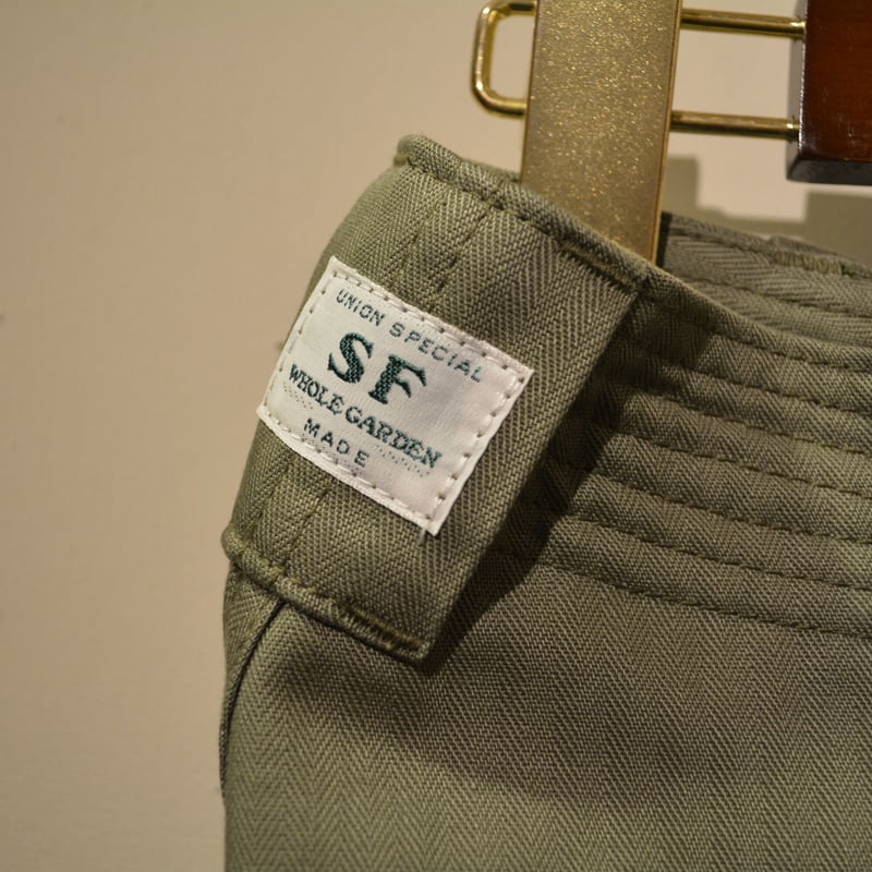 GQ2564◇SASSAFRAS : Sprayer Stream Pants◇ SASSAFRAS -sprayer stream pants‐OliveHBT | cred