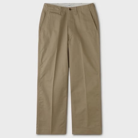 PHIGVEL‐MAKERS Co．Officer Trousers - Wide（khaki beige）