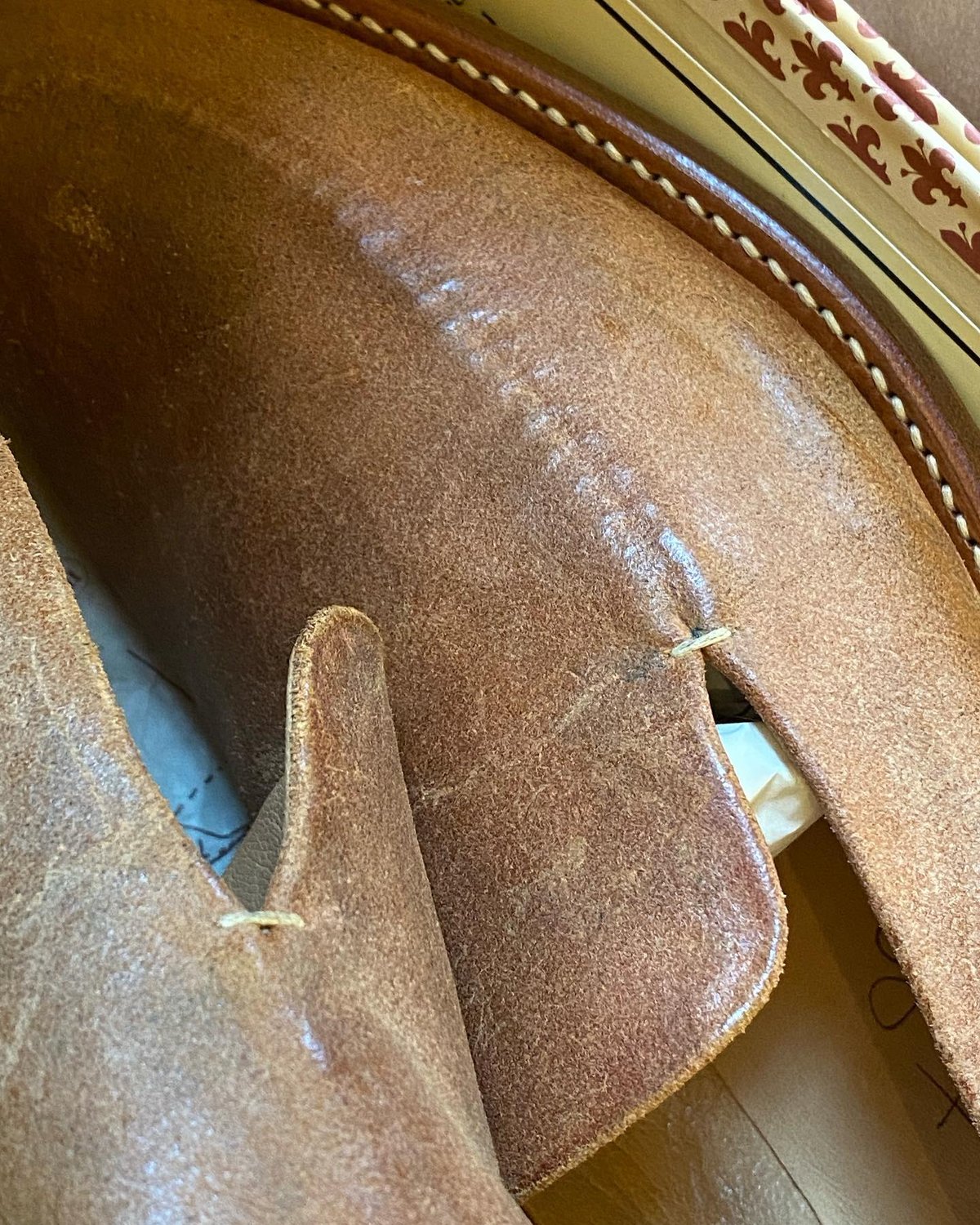 ZINTALA “ELASTICO” Natural Vacchetta Leather