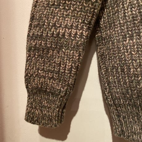 Corgi crew neck sweater MIX (Natural×Brown×Green)