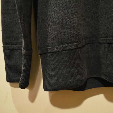 -grp- linen L/S crew neck knit blue navy