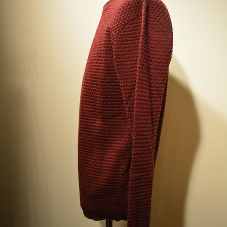 GRP crewneck “spotknit” BORDEAUX(ボルドー)