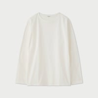 PHIGVEL‐MAKERS Co. 2026ss PMAV-CL04 BOAT NECK LS TOP (OFF WHITE)