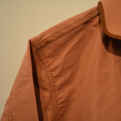 kenneth field -JACKET-（RUST）55 %cotton/45%linen