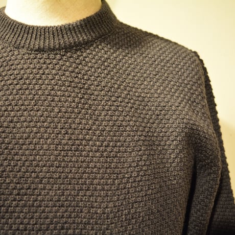 GRP WAFFLEKNIT‐mediumweight‐ antracite (チャコールグレー)