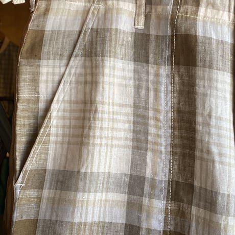 kenneth field ceremonyⅡwide plaids brown