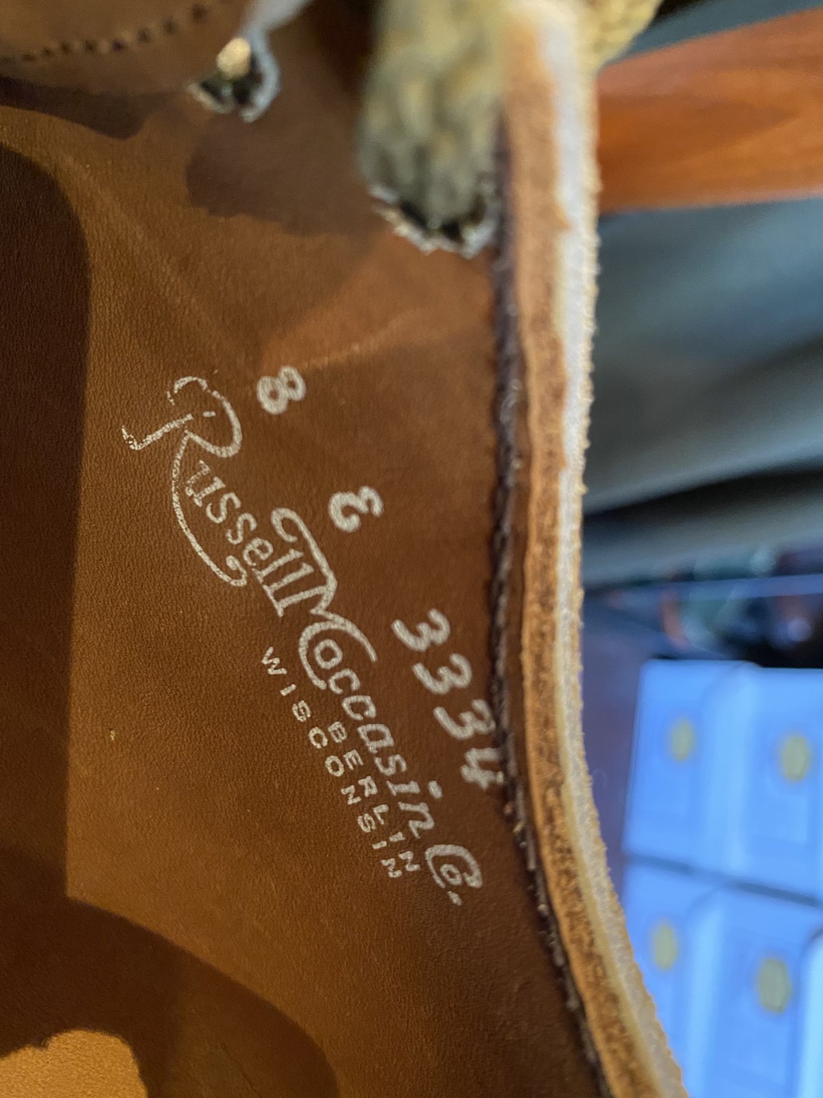 ラッセルモカシン オネイダ マンソンラスト size 8 E 箱付新品 ラッセルモカシン オネイダ マンソンラスト size 8 E 箱付新品
