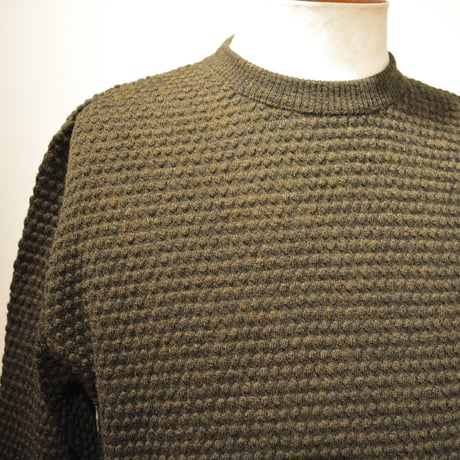 GRP crewneck “spotknit” VERDE(ダークグリーン)