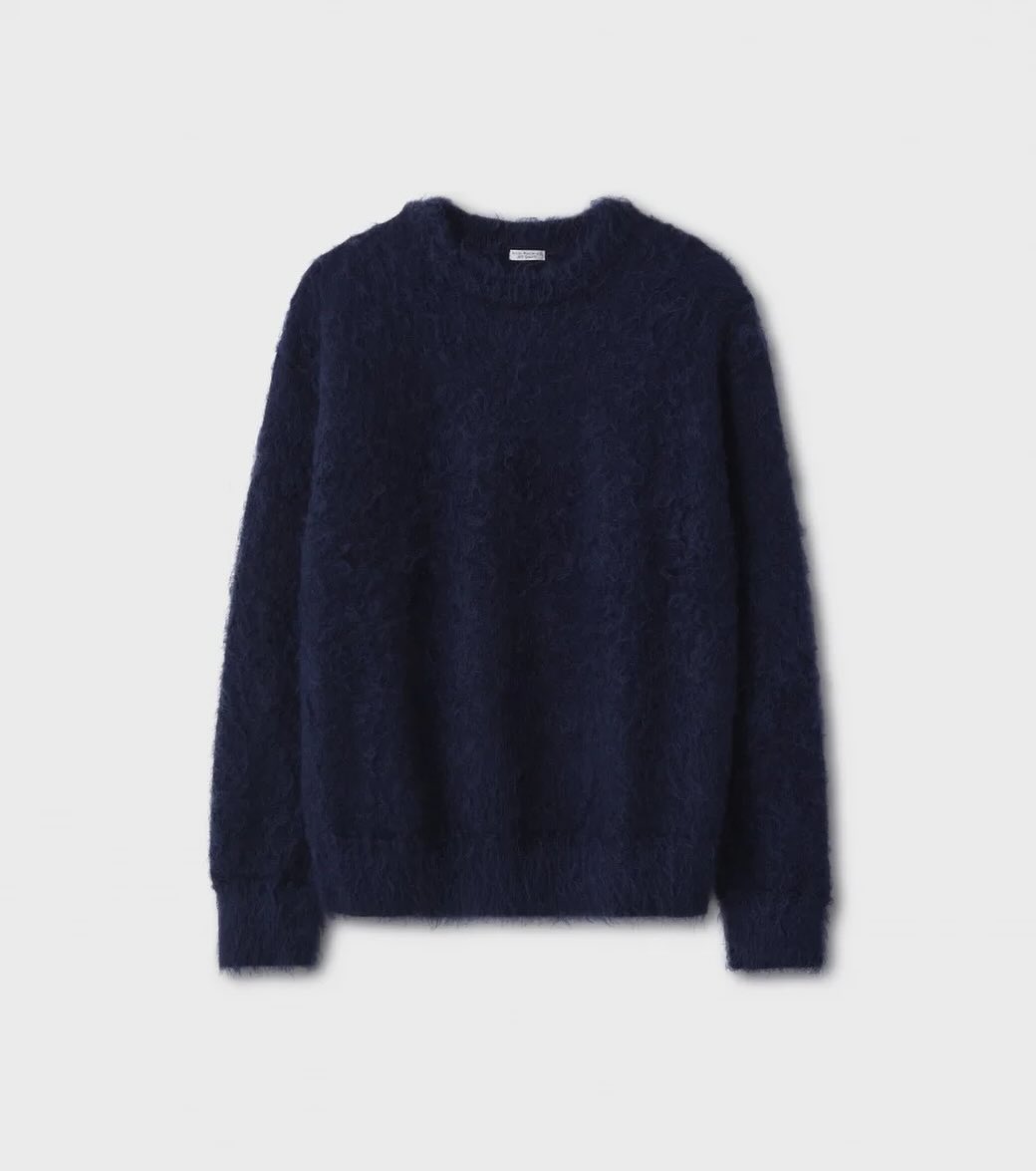 PHIGVEL‐MAKERS Co．Shaggydog Mohair Sweater（INK