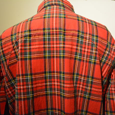 SASSAFRAS ‐green thunb shirt‐ tartan check (RED)
