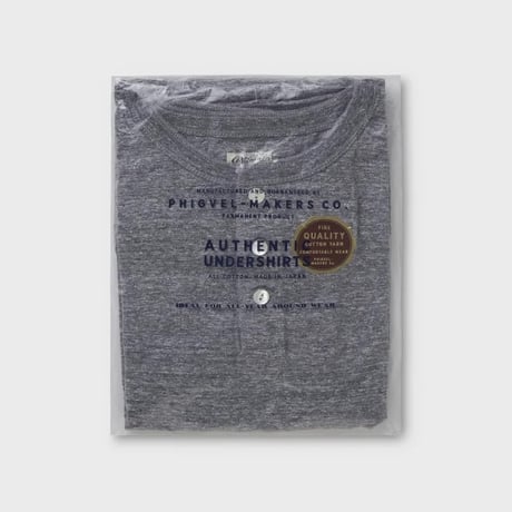 PHIGVEL‐MAKERS Co. HENLEY NECK TEE (TOP GRAY)