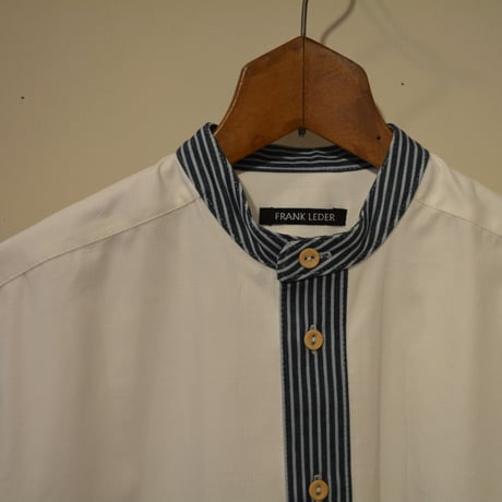 FrankLeder 20aw BAND COLLAR SHIRT