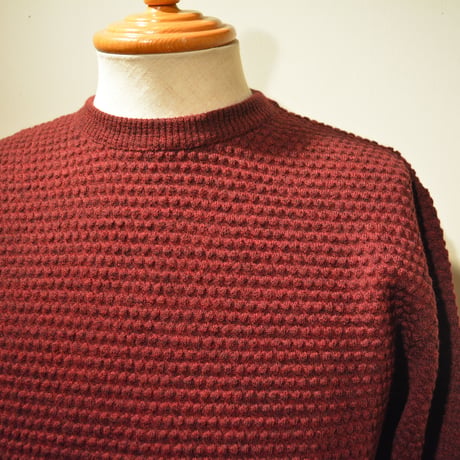 GRP crewneck “spotknit” BORDEAUX(ボルドー)