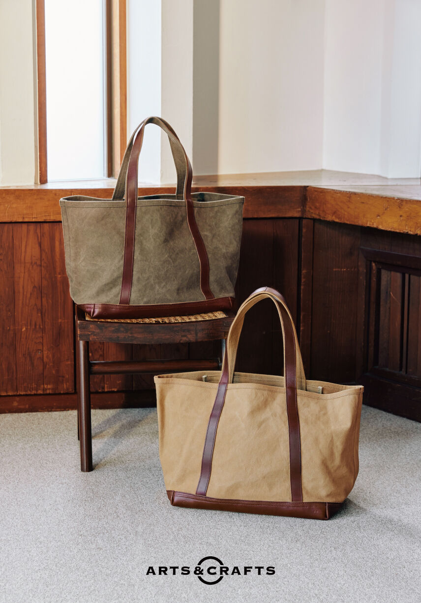 ARTS & CRAFTS -AGING CANVAS BASIC TOTE- ベーシック...