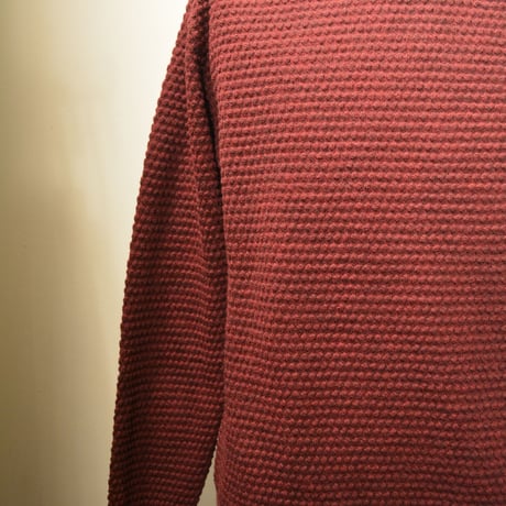 GRP crewneck “spotknit” BORDEAUX(ボルドー)