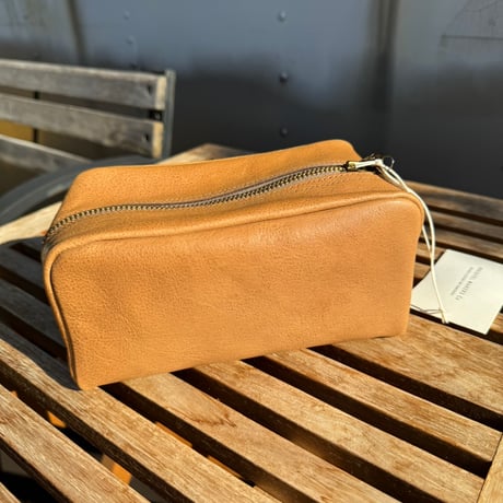 PHIGVEL‐MAKERS Co．Leather Kit Bag(Beige)