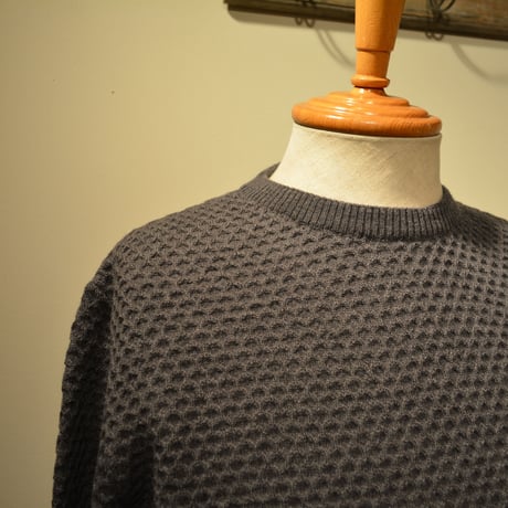 GRP WAFFLEKNIT‐lightweight‐ grigio(ライトグレー)