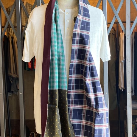 kenneth field SCARF W.FACE F GREEN/GRAY
