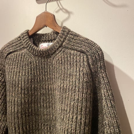 Corgi crew neck sweater MIX (Natural×Brown×Green)