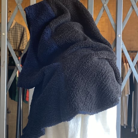 kenneth field hoody neck warmer 2tone NAVY/BLACK