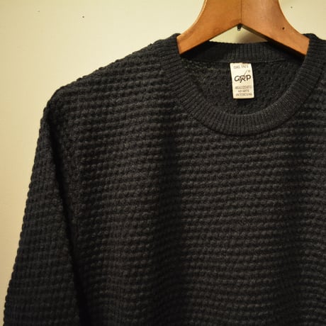 GRP  spotknit crew neck -antrascite-