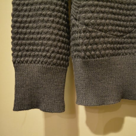 GRP‐spotknit‐shawlcollar(GRIGIO)