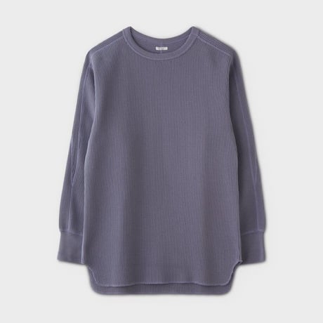 PHIGVEL‐MAKERS Co．Heavy Waffle Top（Purple Gray）