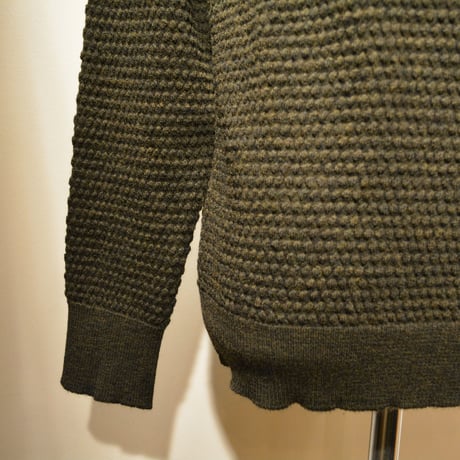 GRP crewneck “spotknit” VERDE(ダークグリーン)