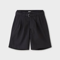 PHIGVEL‐MAKERS Co．belted 2tuck shorts (dust black)