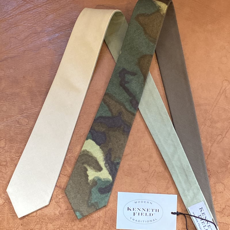 kenneth field 4face tie camo×solid rip stop | c